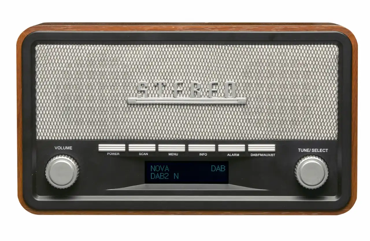 Radioodbiornik Denver DAB-18 Dark Wood Radio FM DAB+ Bluetooth Ciemnobrązowy