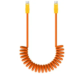 Kabel Newell USB-C - USB-C 100W 1.5 m Pomarańczowo-żółty