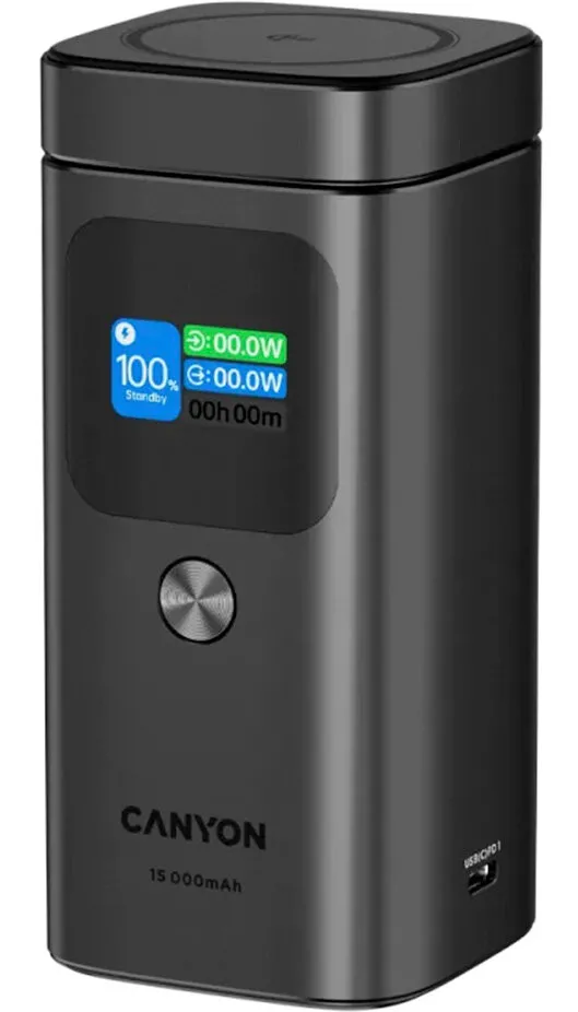 Powerbank Canyon OnPower 150 15000mAh 100W Ciemnoszary