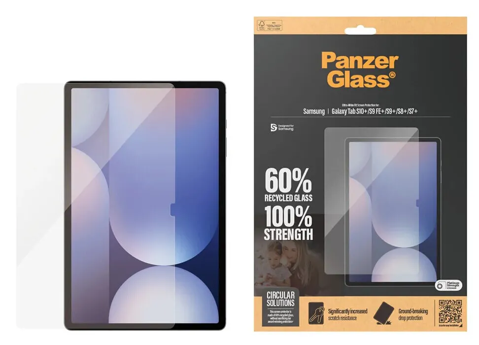 Szkło hartowane PanzerGlass Ultra-Wide Fit do Samsung Galaxy Tab S7+/S8+/S9+/S9 FE+/S10+