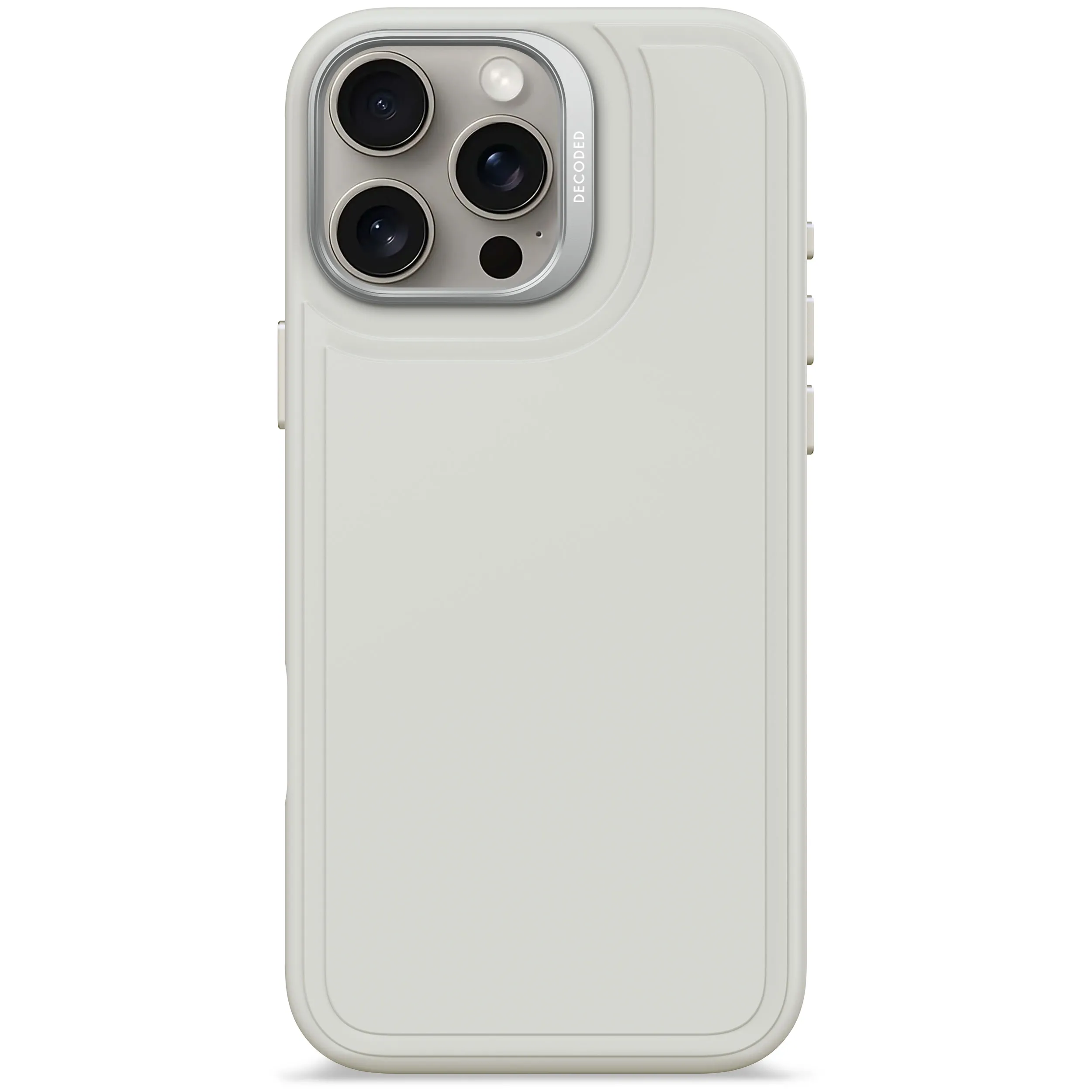 Etui Decoded Silicone Stacks MagSafe do iPhone 16 Pro Max Jasnoszary