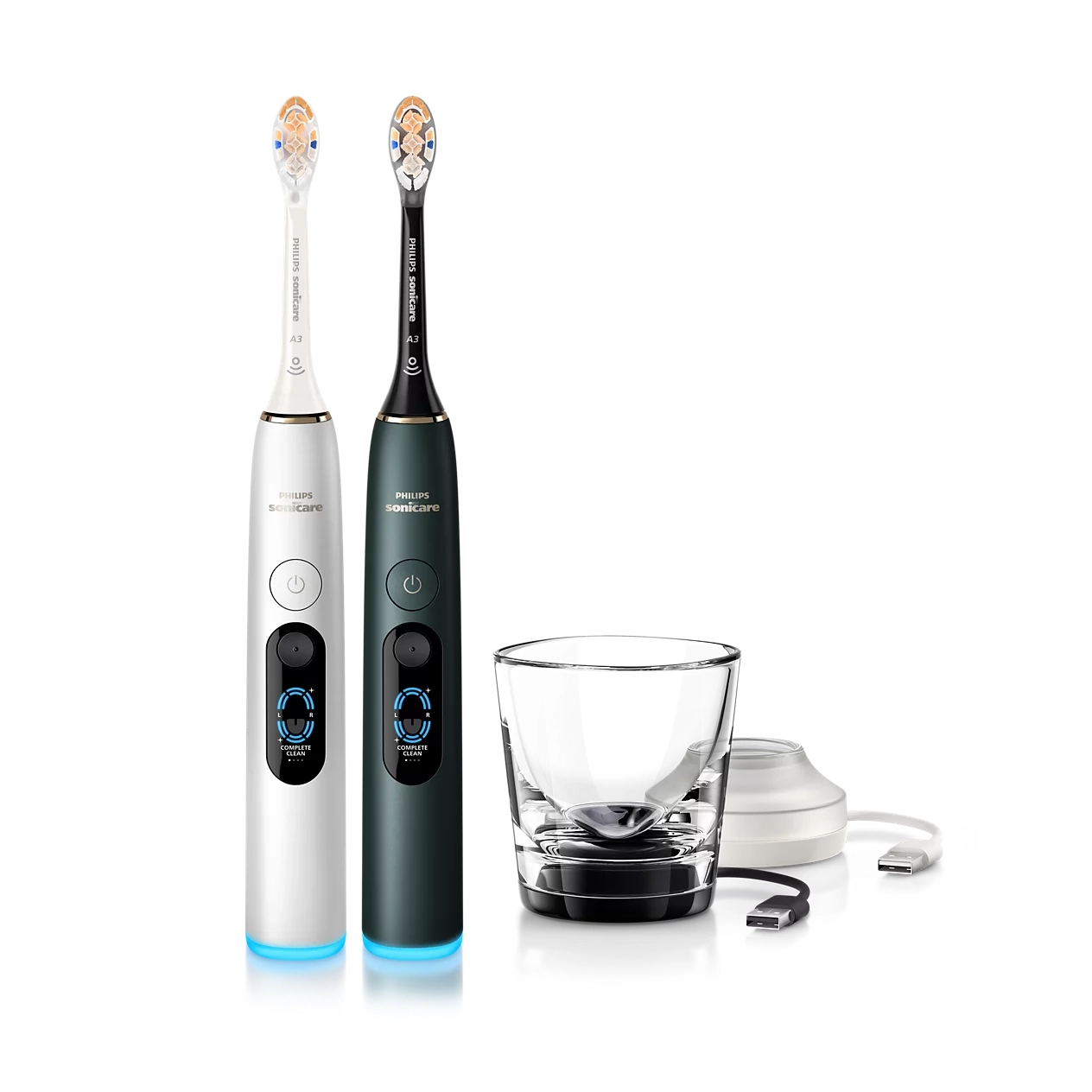 Zestaw szczoteczek sonicznych Philips Sonicare DiamondClean 9000 HX9216/89