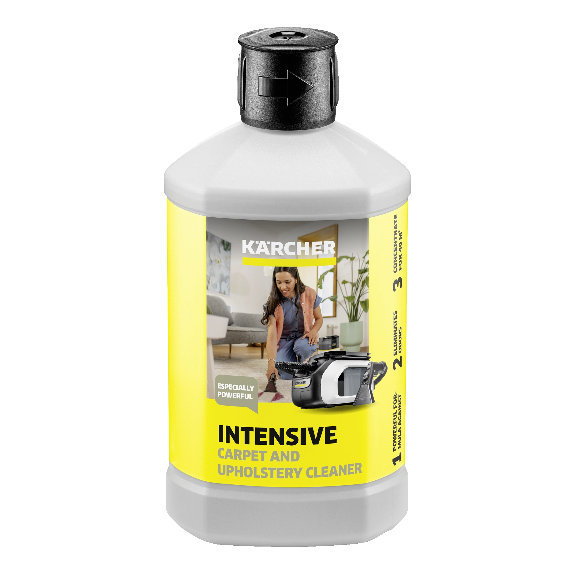 Środek czyszczący Karcher RM 523 (6.295-256.0) Intensywny środek do czyszczenia dywanów i tapicerki 1L
