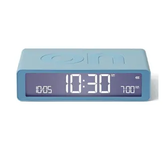 Budzik Lexon Flip Classic Light Blue LR157LB1 Jasnoniebieski