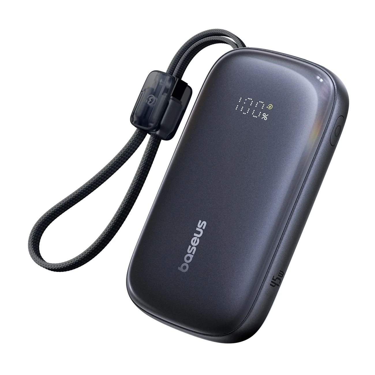 Powerbank Baseus EnerFill FC21 Qpow3 Ultra 10000mAh 45W Czarny + Kabel Lightning - USB-C