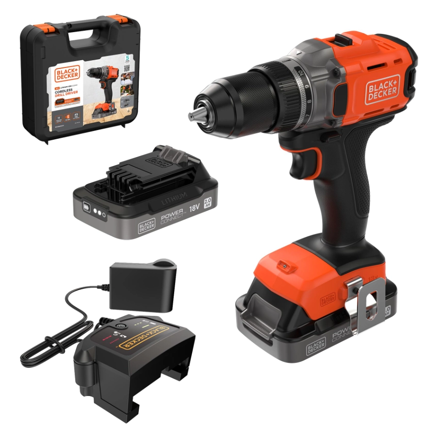 Wiertarko-wkrętarka Black&Decker BCD382D2XK-QW