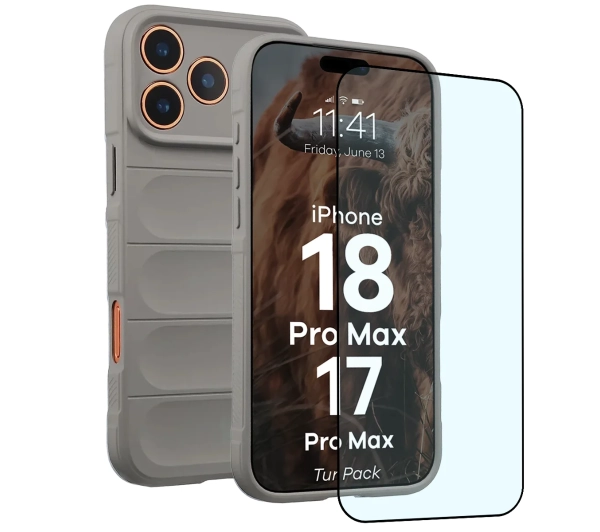 Bizon Tur Pack do iPhone 18 Pro Max / 17 Pro Max Jasnoszary