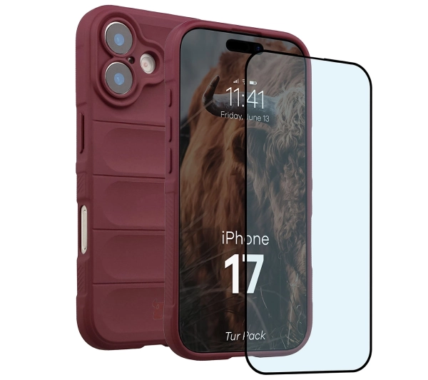 Bizon Tur Pack do iPhone 17 Ciemnofioletowy