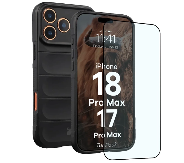 Bizon Tur Pack do iPhone 18 Pro Max / 17 Pro Max Czarny