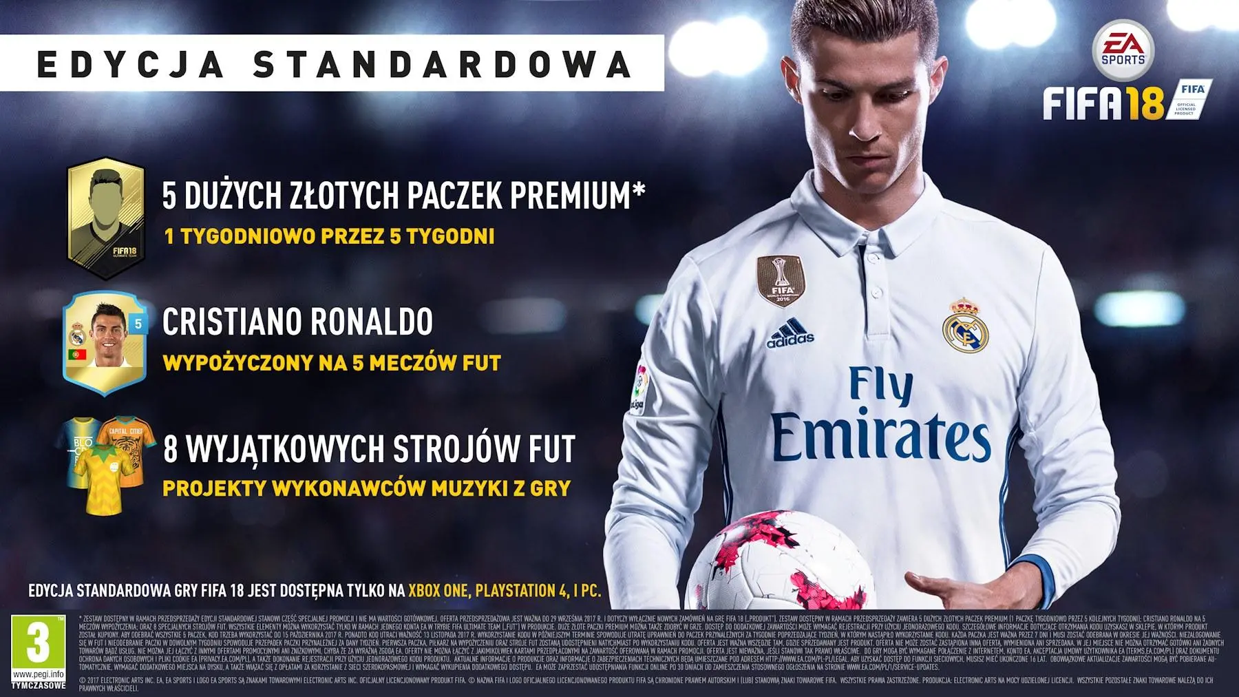 FIFA 18 + aktualizacja 2018 FIFA World Cup Russia Gra na PC