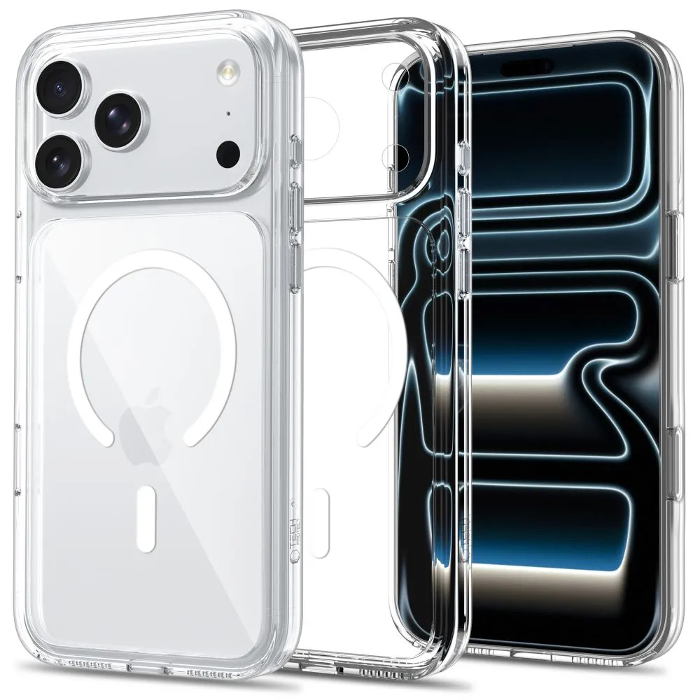 Etui Tech-Protect Flexair Hybrid CC MagSafe do iPhone 18 Pro Max / 17 Pro Max Przezroczysty