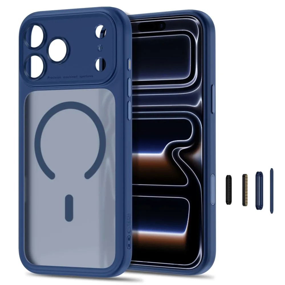 Etui Tech-Protect MagPeak Magsafe CC do iPhone 18 Pro Max / 17 Pro Max Ciemnoniebieski