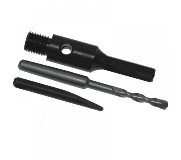 Dedra Adapter SDS+, wiertło pilotujące 100mm, wybijak (H1226)