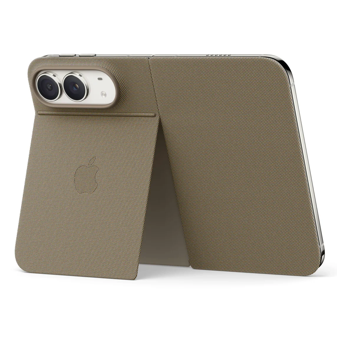 Etui Apple Folio do iPhone Duo z podpórką Jasnobeżowe