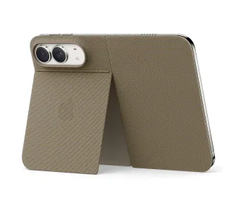 Etui Apple Folio do iPhone Duo z podpórką Jasnobeżowe
