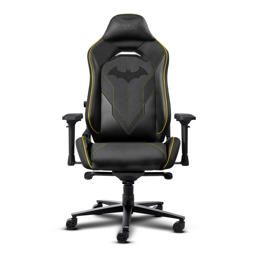 Fotel Trust GXT 721BM Ruya Pro Premium do 150kg Tkanina Skóre ECO Czarny Batman