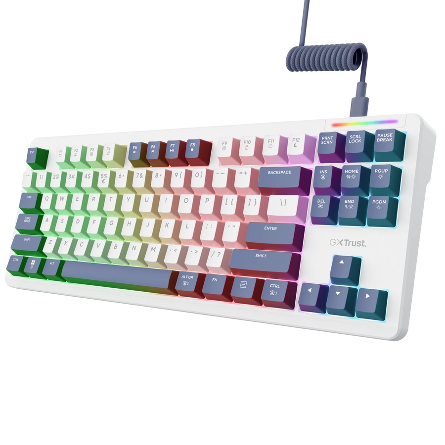 Klawiatura mechaniczna Trust GXT 872 Xyra TKL Biały