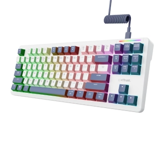 Klawiatura mechaniczna Trust GXT 872 Xyra TKL Biały