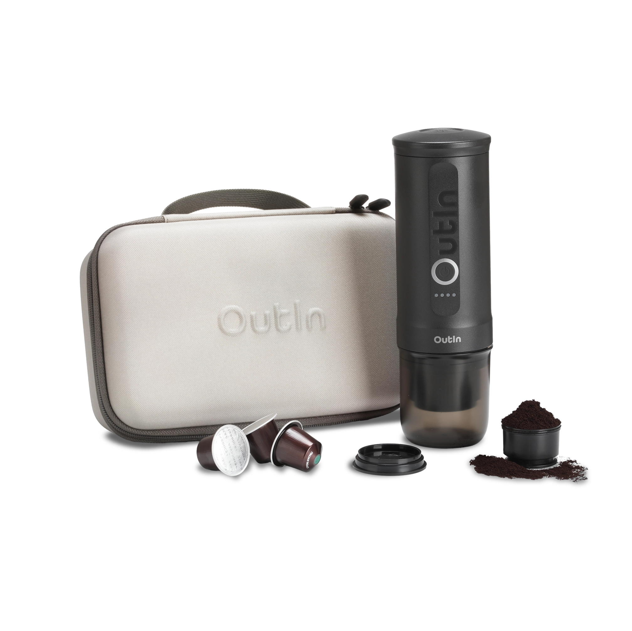 Ekspres przenośny Outin Nano Travel Kit Space Grey OTEM-01-SG-BAG