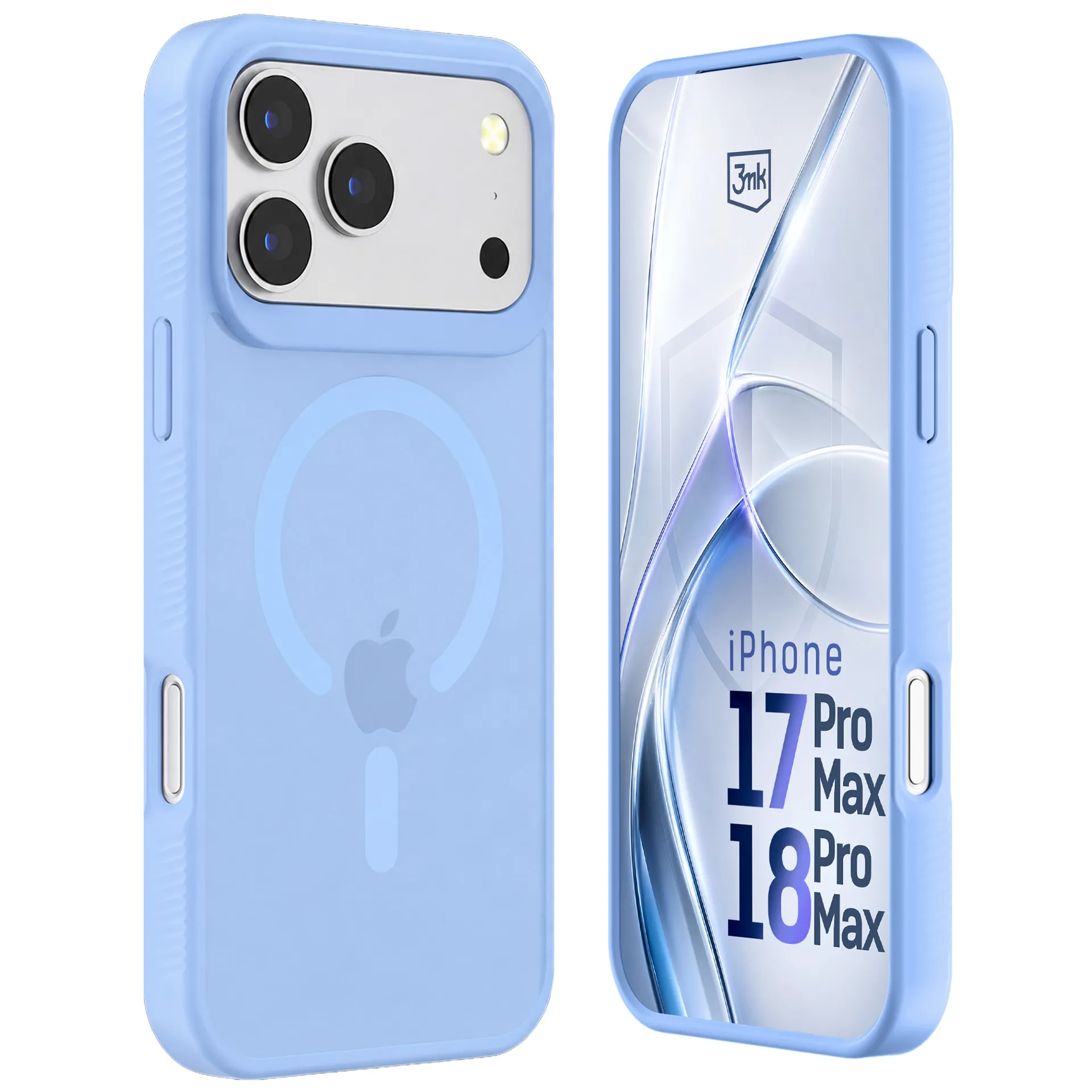Etui 3mk Hardy Hazy MagCase do iPhone 18 Pro Max / 17 Pro Max Jasnoniebieski