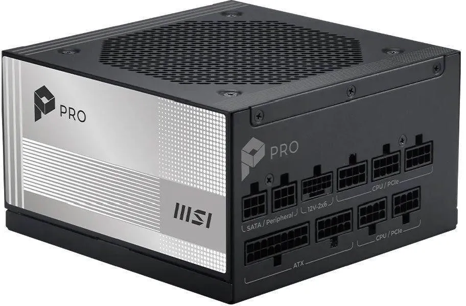 Zasilacz MSI PRO A1000PL PCIE5 1000W 80+ Platinum Czarny