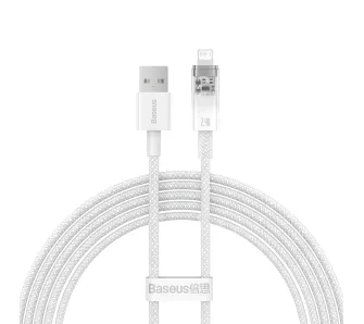 Kabel Baseus CATS010102 Explorer Series USB-A do Lightning 2,4A 2m Biały