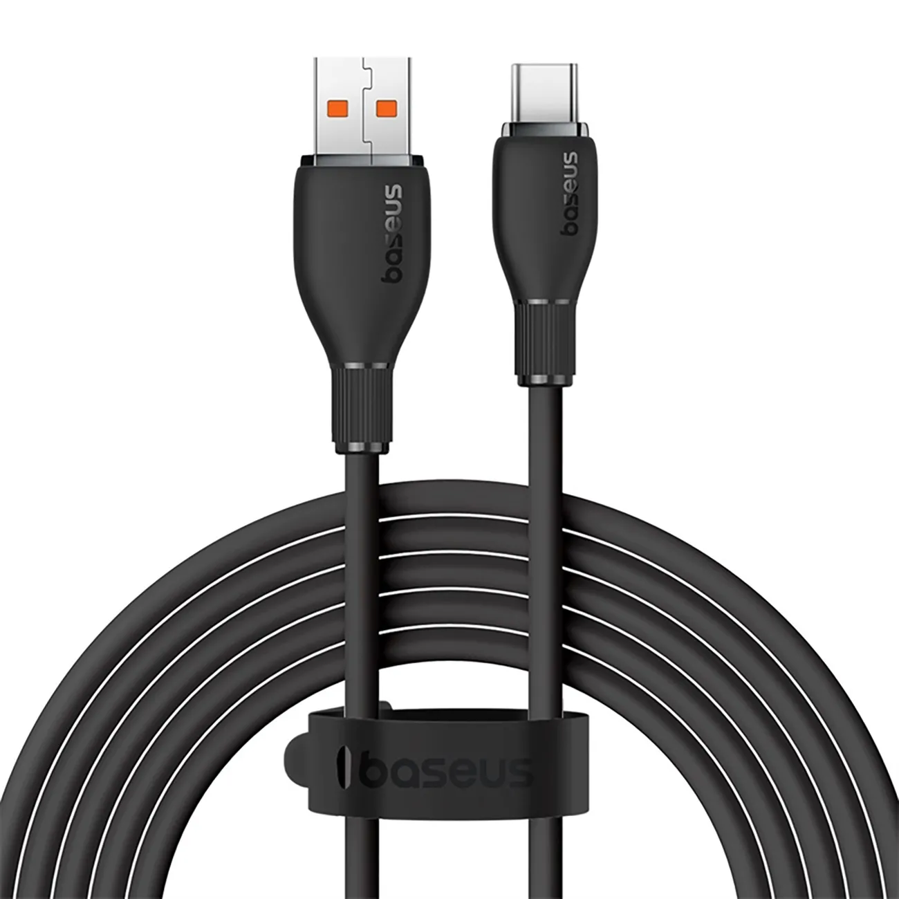 Kabel Baseus Pudding USB-A do USB-C 100W 1,2m Czarny