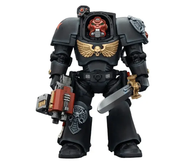 Joy Toy Warhammer 40k Black Templars Terminator 1 with Power Sword and Storm Bolter