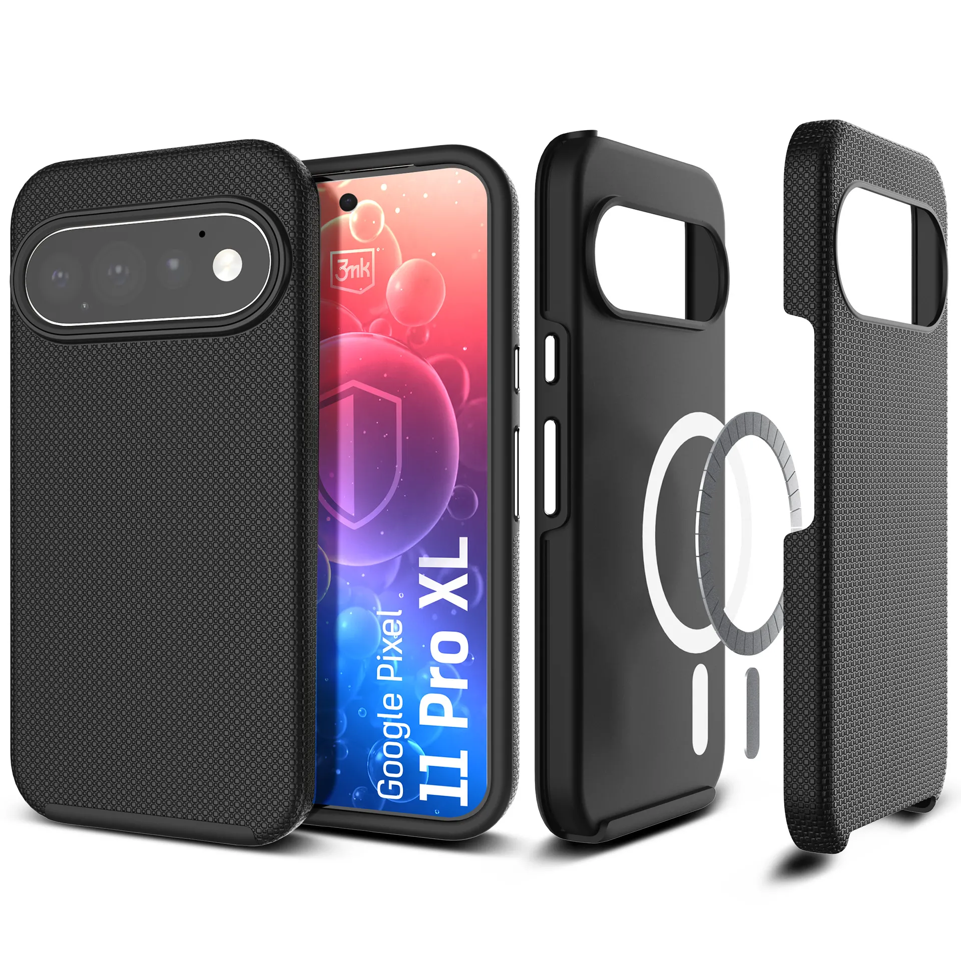 Etui 3mk Hardy Shockproof MagCase do Google Pixel 11 Pro XL Czarny