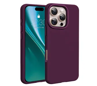 Etui Etteri Silicone Mag do iPhone 16 Pro Bordowy