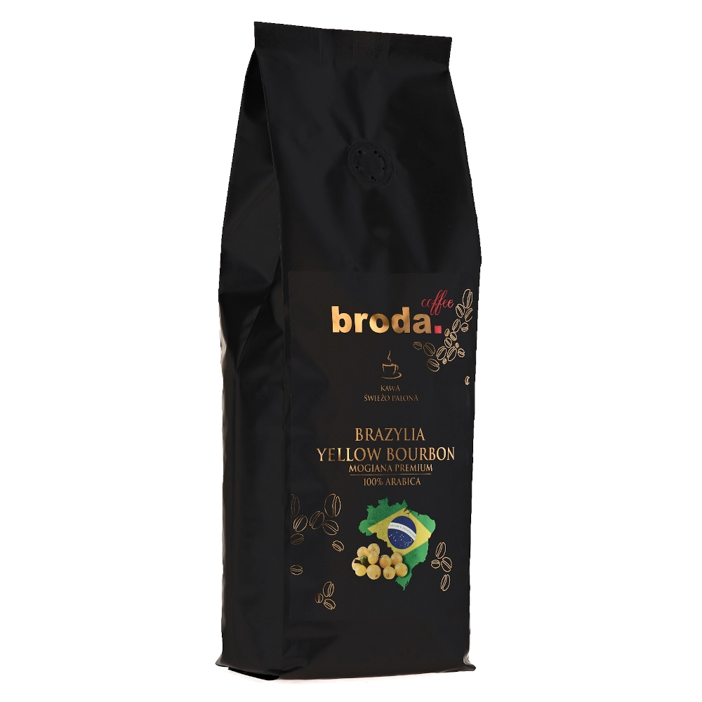 Kawa ziarnista Broda Coffee Brazylia Yellow Bourbon Mogiana Premium 250g