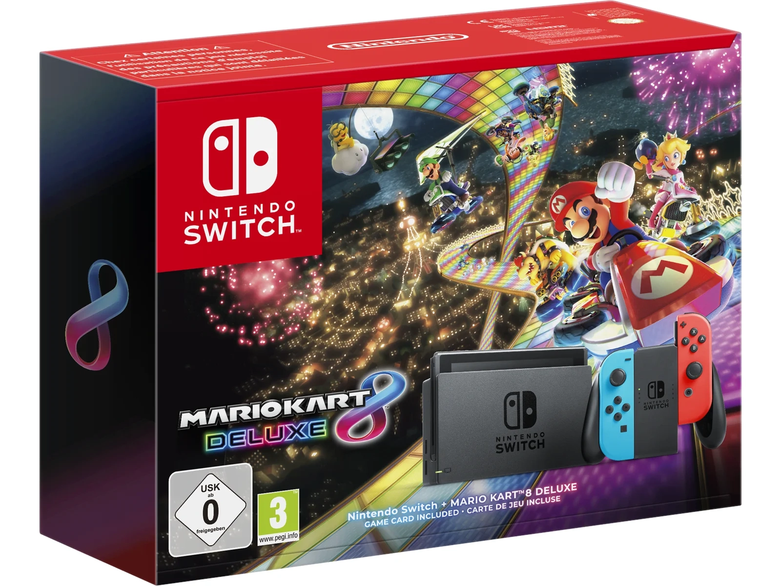 Konsola Nintendo Switch Joy-Con v2 Czerwono-niebieski + Mario Kart 8 Deluxe