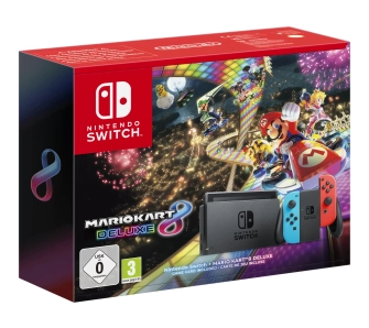 Konsola Nintendo Switch Joy-Con v2 Czerwono-niebieski + Mario Kart 8 Deluxe