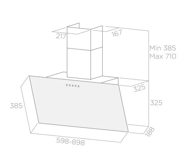 Elica SHIRE BK/BL A/60 Czarny - DRUGI -30%, ALBO 4-TY -80% - Kup na Raty - RRSO 0%