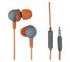 Słuchawki przewodowe Thomson EAR3245 - dokanałowe - mikrofon - pomarańczowy