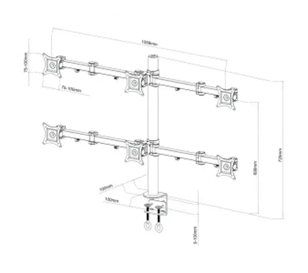 ART L-06 na 4 ekrany od 13" do 20" Max 10kg - Kup na Raty - RRSO 0%