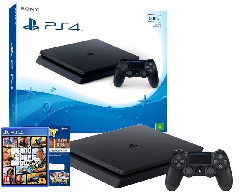 Konsola Sony PlayStation 4 Slim 500GB + To Jesteś Ty! + Grand Theft Auto V