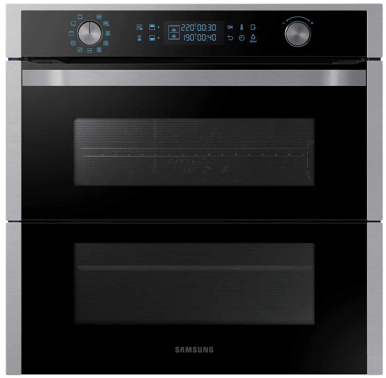 Piekarnik elektryczny Samsung Dual Cook Flex NV75N7647RS Termoobieg Srebrno-czarny