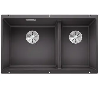 Zlewozmywak Blanco SUBLINE 430/270-U 523152 Komora z lewej strony Granitowy Szarość skały