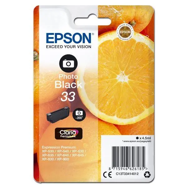 Tusz Epson T3341 Czarny foto 4,5 ml
