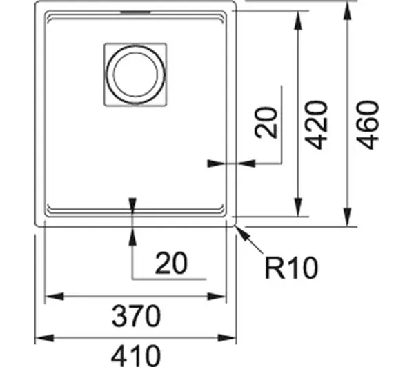 Franke Kanon KNG 110-37 Granitowy Kamienny szary - DRUGI -30%, ALBO 4-TY -80% - Kup na Raty - RRSO 0%