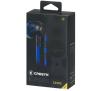 Słuchawki przewodowe Cresyn C450s - dokanałowe - mikrofon - niebieskie
