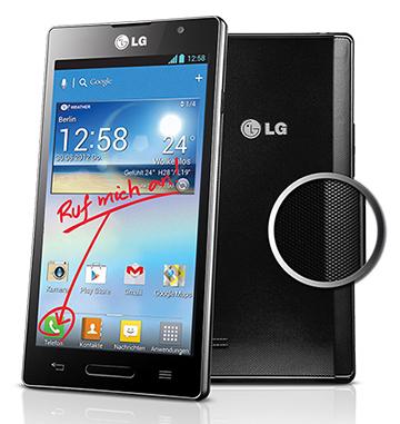 LG Swift L9 P760 + słuchawki HBS-700 (czarny)