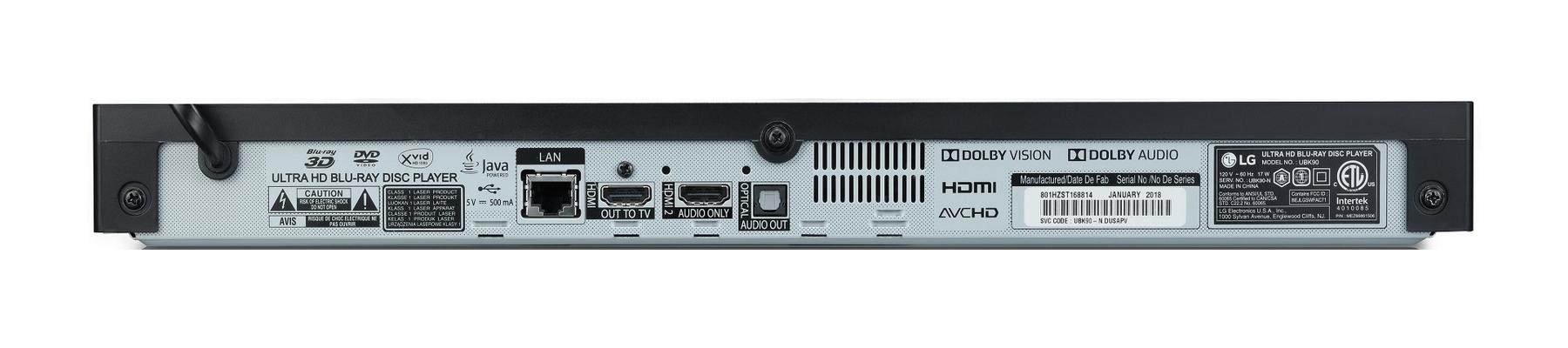 プレーヤー LG UBK90 ULTRA HD BLU-RAY DISC PLAYER LG 4K Ultra-HD Blu-ray Disc™ Player - UBK90 | LG USA