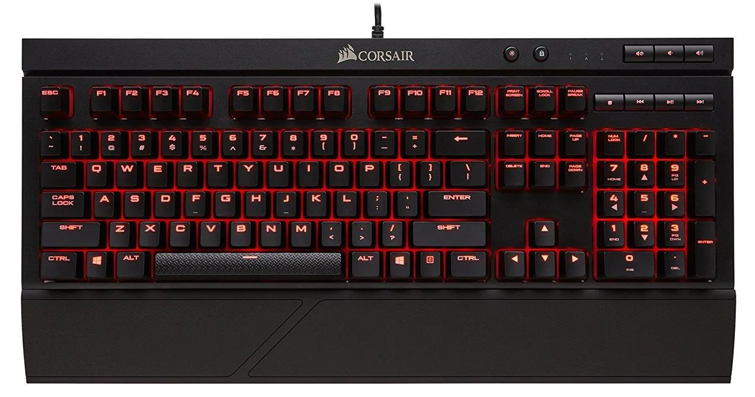 Klawiatura mechaniczna Corsair K68 Red Led Cherry MX Red Czarny