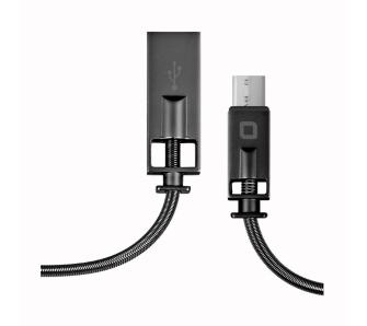 Kabel SBS TECABLELUXTYPCG USB typ C metal oplot 1m Czarny