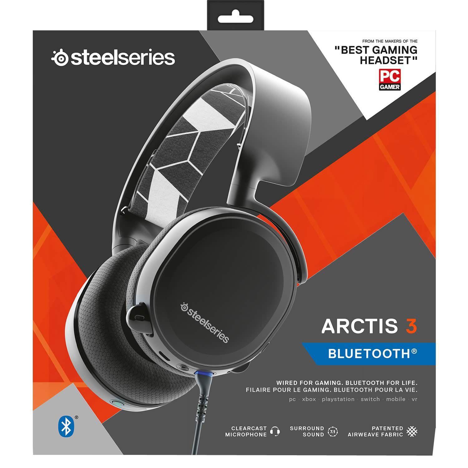 【新品】SteelSeries Arctis 3 61503 ブラック Słuchawki bezprzewodowe z mikrofonem SteelSeries Arctis 3