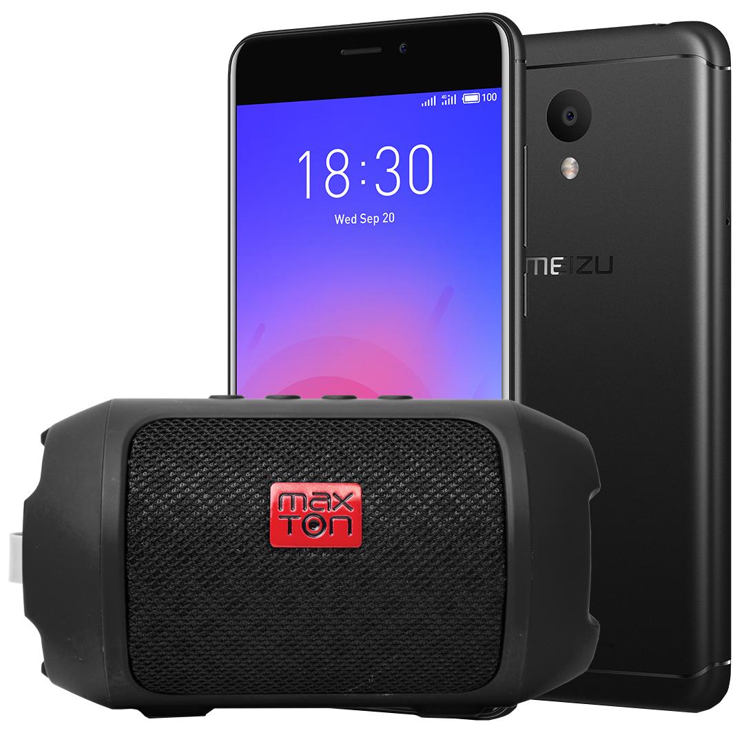 Smartfon Meizu M6 16GB (czarny) + głośnik Masaya