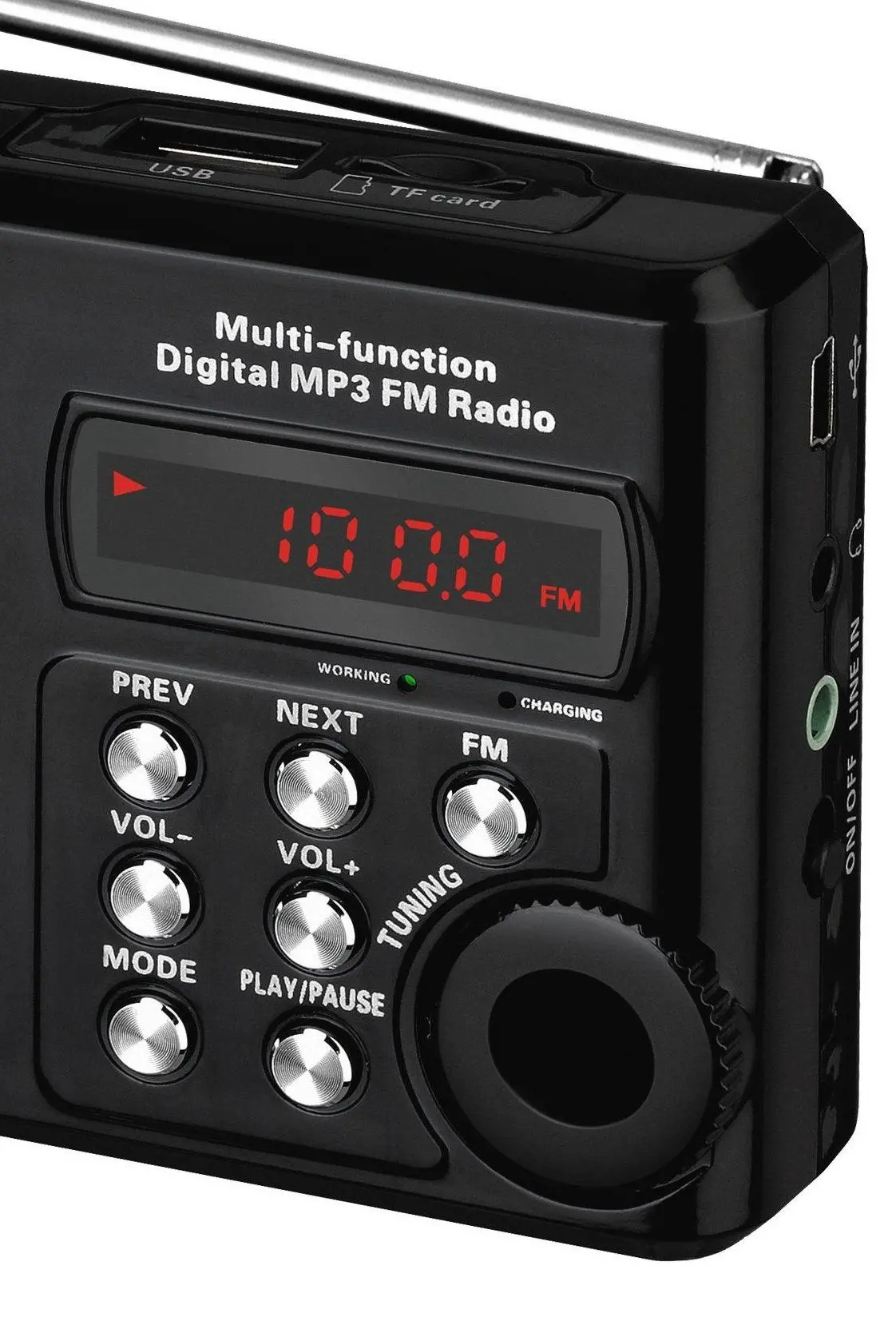 Radioodbiornik Sencor SRD 215 B Radio FM Czarny
