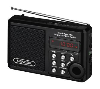 Radioodbiornik Sencor SRD 215 B Radio FM Czarny